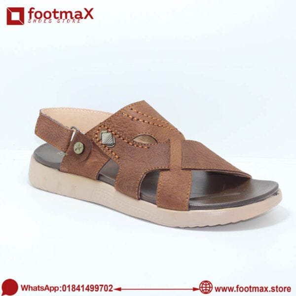 Men leather sandals for summer cow leather brown sandals for men