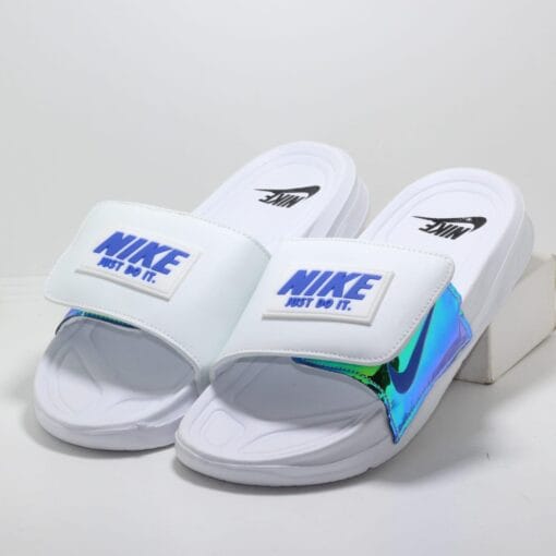 Adjustable Slide nike slides slipper for men black/blue/ash/white