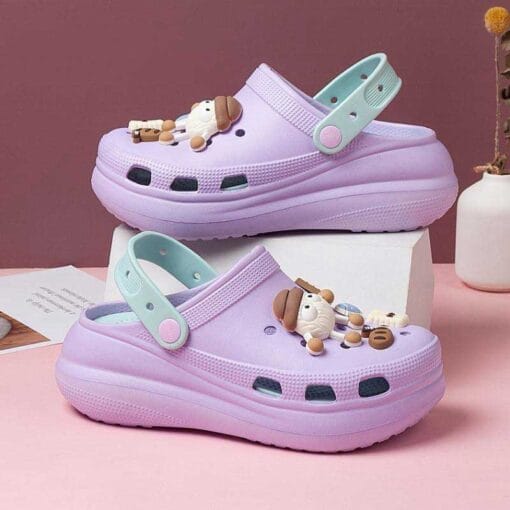 Women's EVA Hollow-Out Shoes, Cute Cartoon Beach Slippers, Everyday clogs made of EVA 'Lite'