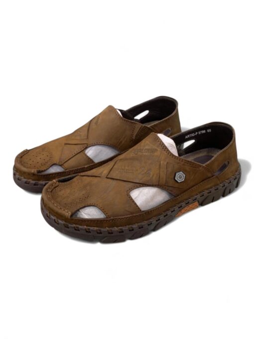 Men's Genuine Leather Sandals - Summer Comfort and Style