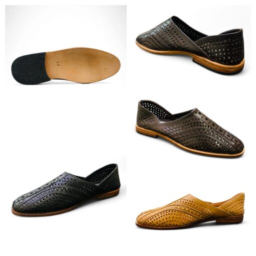  Men's Perforated Leather Slip-Ons - Summer Style and Comfort