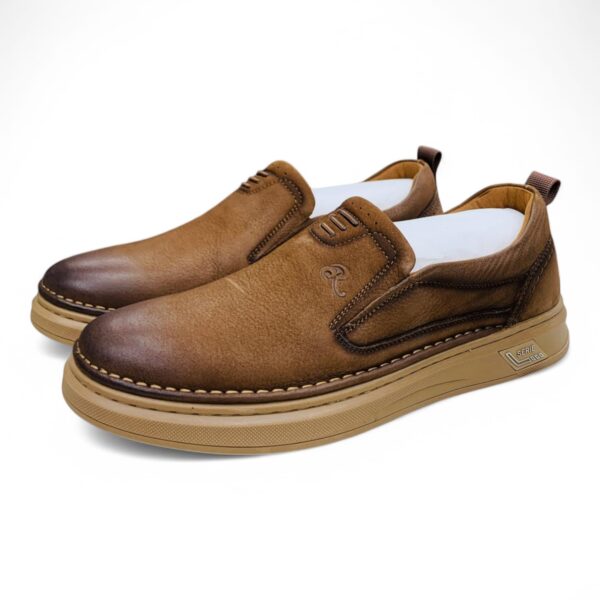 Men's Casual Leather Slip-On Shoes - Comfort and Style