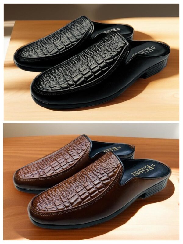 Men's Leather Mules - Comfort and Style