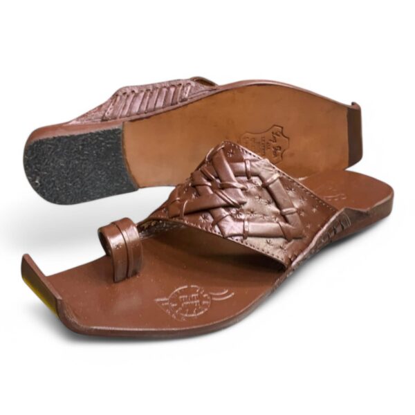 Men's Woven Leather Sandals - Traditional Style and Comfort