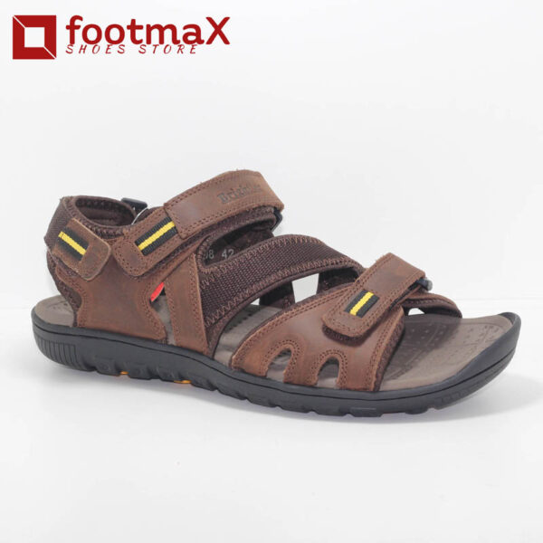 Leather brightox sandals for men choclate leather EVA insole material