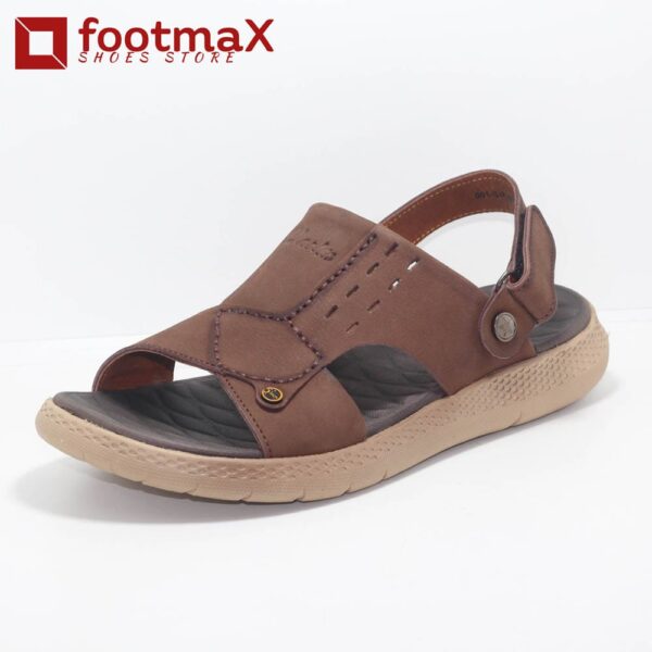 Premium Leather men casual leather sandals brown/chocolate